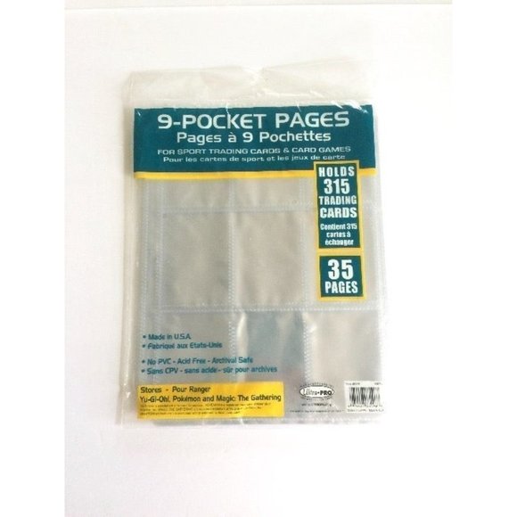 Ultra Pro 35 Pack of 9-Pocket Pages - Picture 4 of 12